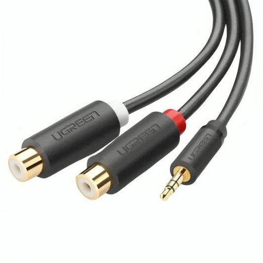 Cable Ugreen 3.5mm a 2RCA.