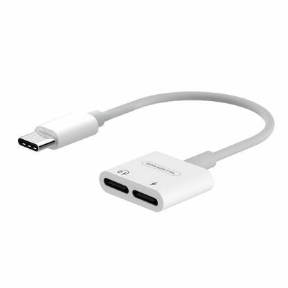 Cable conversor Tipo-C a 2 Tipo-C Somostel.