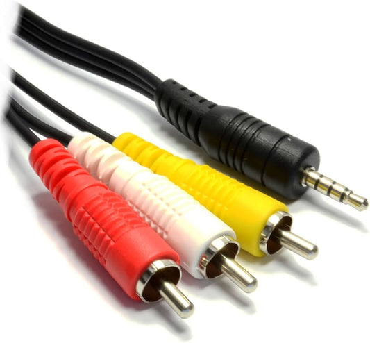 Cable de Audio RCA y 3.5mm 3 Metros.