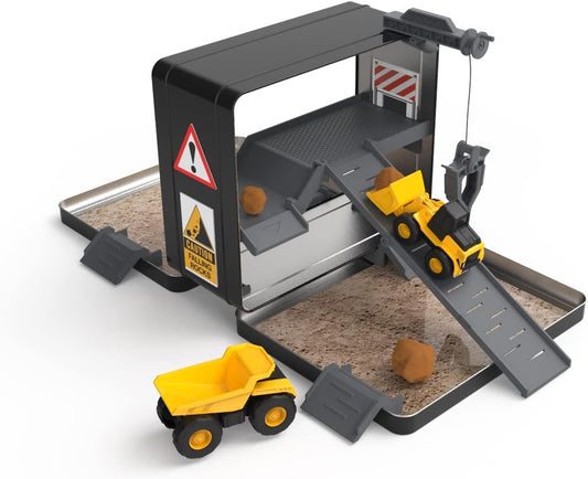Caja Metálica CAT Portátil con Set de Construcción.