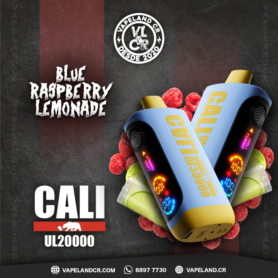 Cali Bars Blue Raspberry Lemonade 20000 puffs.