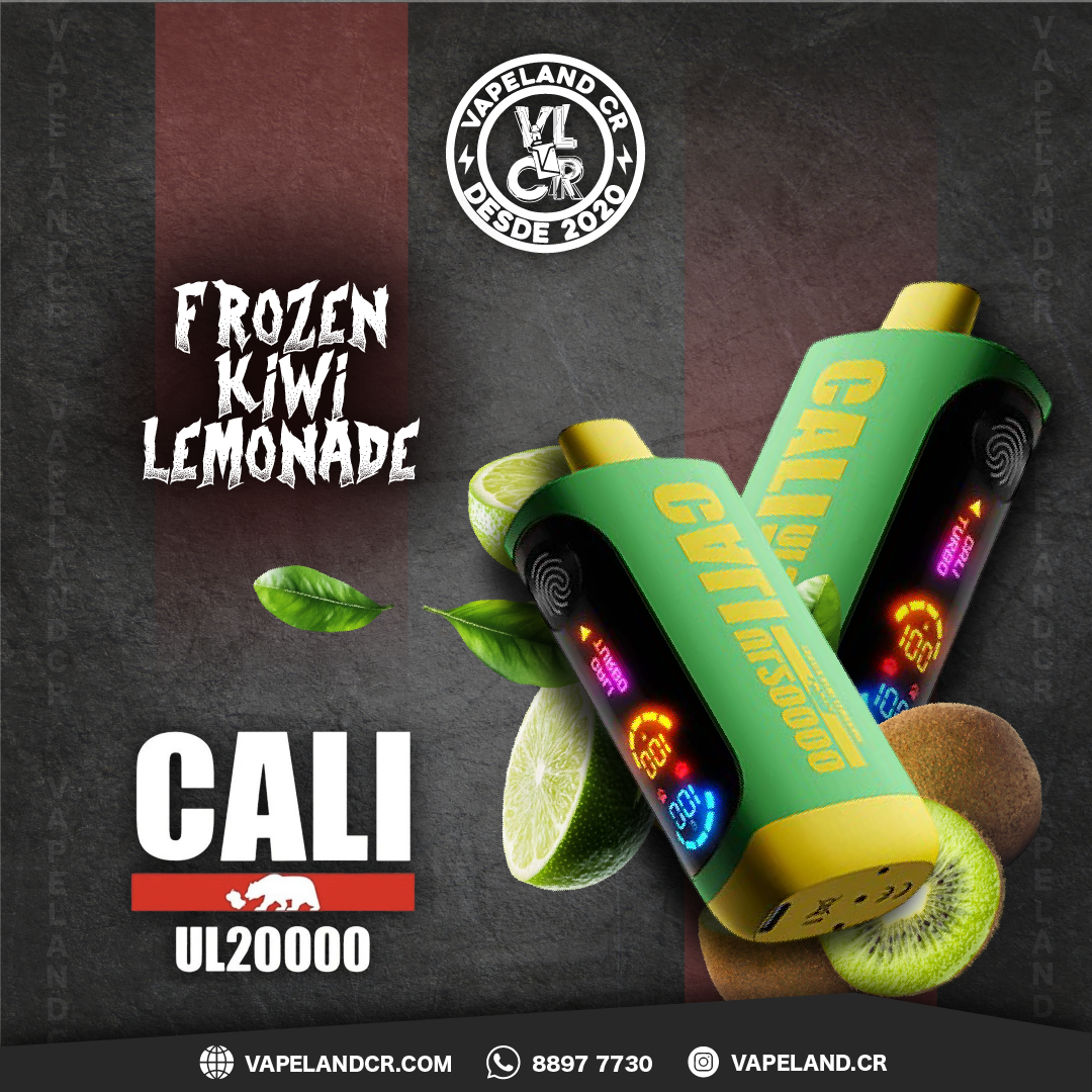Cali Bars Frozen Kiwi Lemonade 20000 puffs.