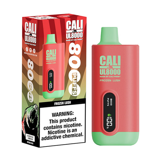 Cali Bars Frozen Lush 8000 puffs.