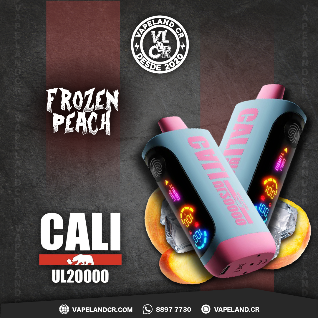 Cali Bars Frozen Peach 20000 puffs.