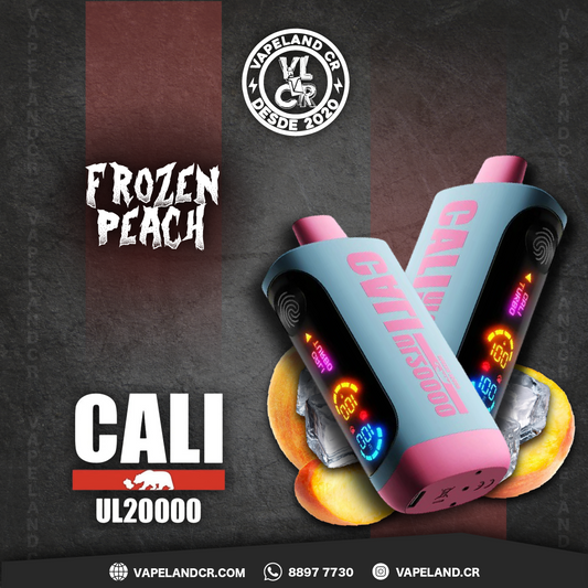 Cali Bars Frozen Peach 20000 puffs.