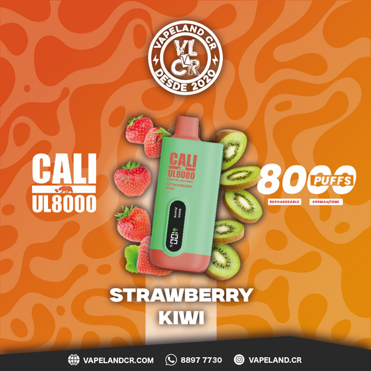 Cali Bars Strawberry Kiwi 8000 puffs.