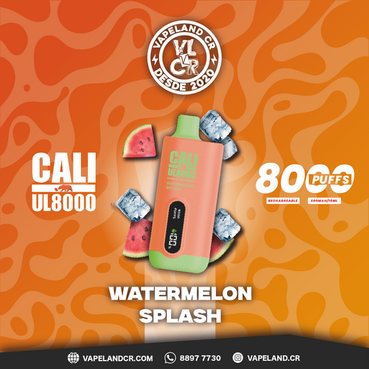 Cali Bars Watermelon Splash 8000 puffs.