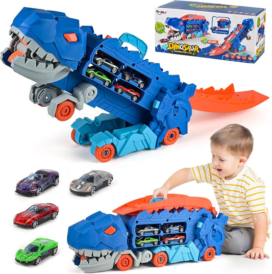 Camión de Dinosaurio Transportador de Carro Dino Track.