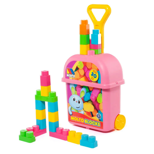 Carrito de Jalar con Bloques Molto.