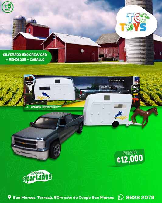 Carro NewRay Country Life Chevrolet Silverado 1500 Crew Cab.