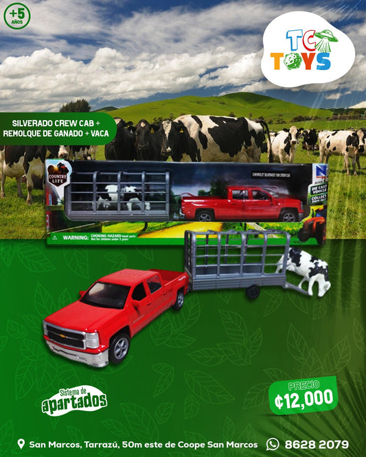 Carro NewRay Country Life Chevrolet Silverado 1500 Crew Cab.