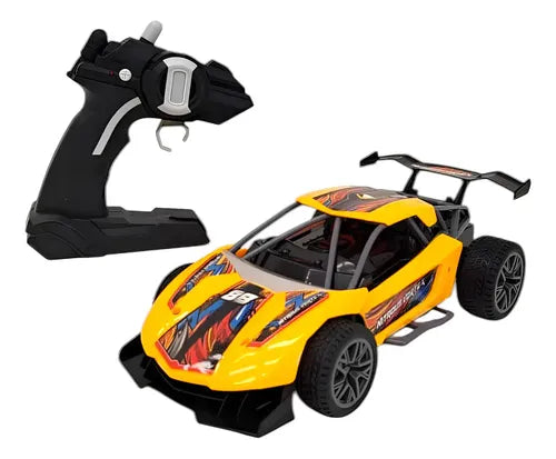 Carro a Control Remoto Nitrous Vortex Amarillo.