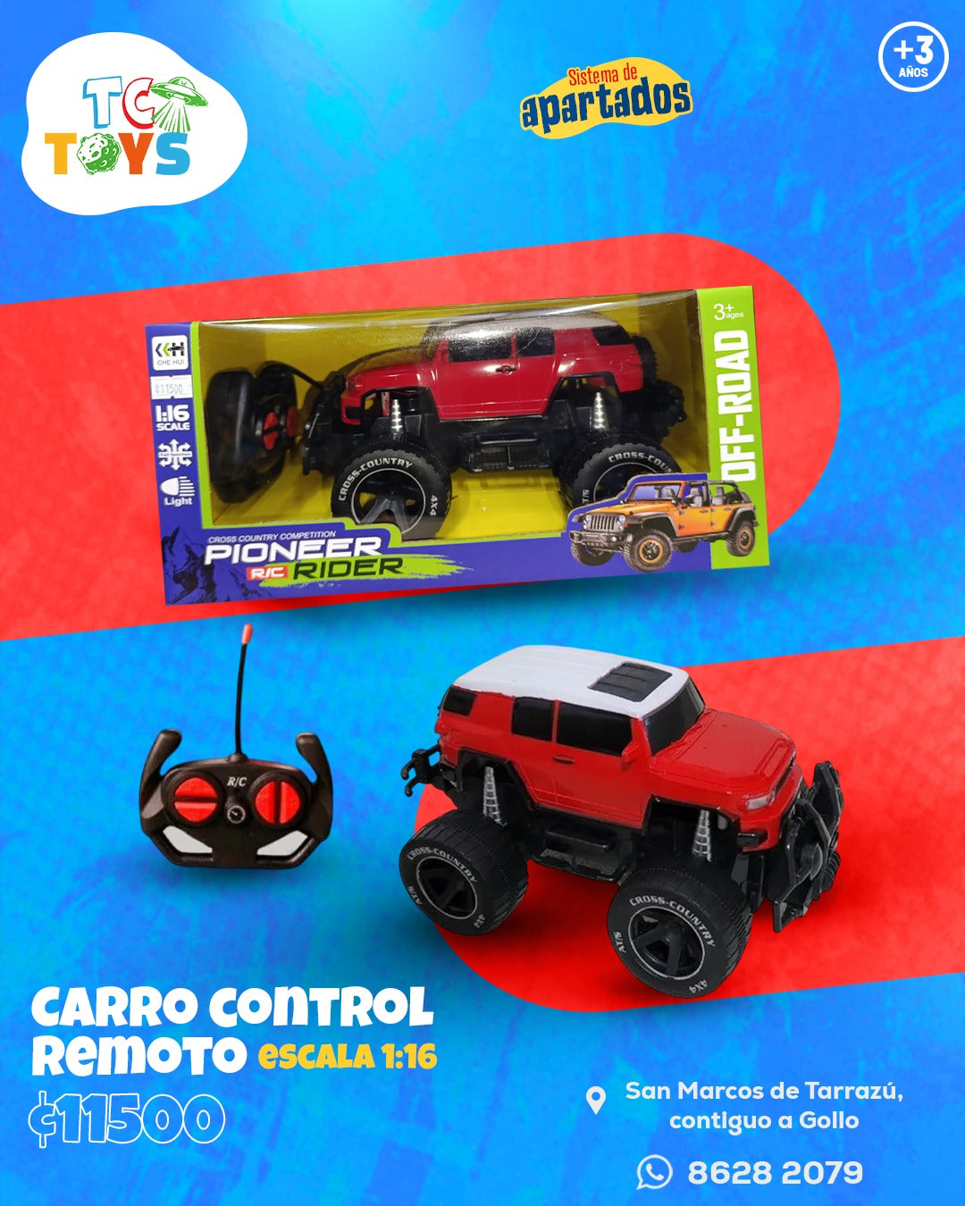Carro a Control Remoto Pioneer Rider OFF-ROAD.