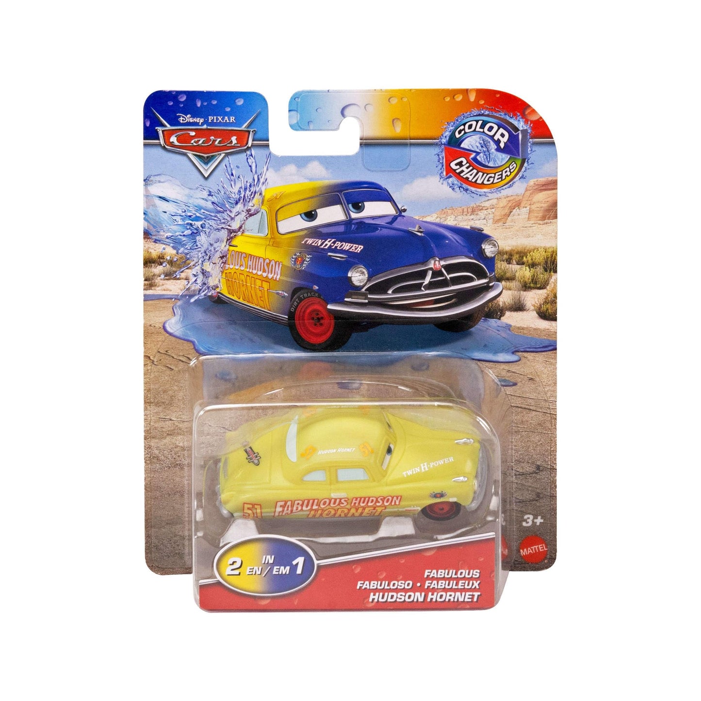 Cars Mattel Color Changers Fabuloso Hudson Hornet.