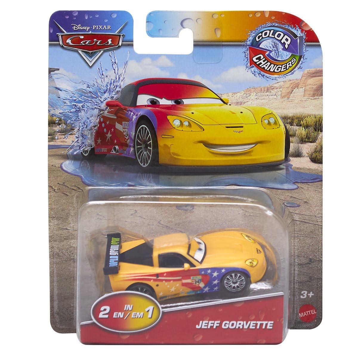 Cars Mattel Color Changers Jeff Gorvette.