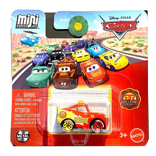 Cars Mini Racers Mattel Rayo McQueen Rescue.