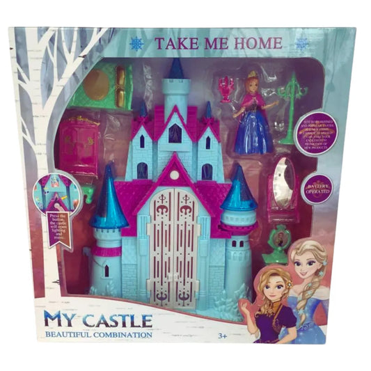 Castillo Frozen con Luz y Sonido My Castle Beautiful Combination.