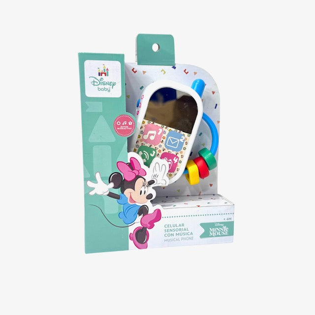 Celular Sensorial con Música Disney Minnie Mouse Carnival Toys.