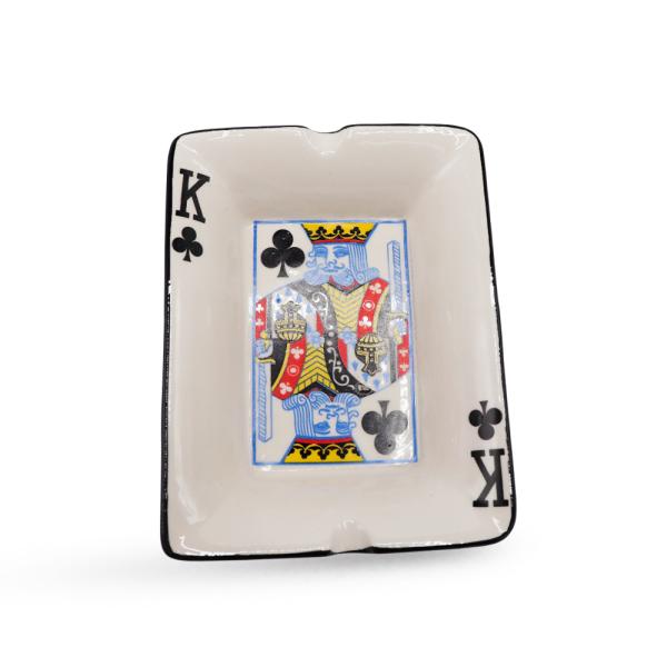 Cenicero Cerámica Carta de Poker.