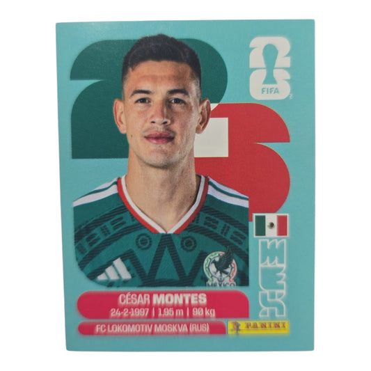 César Montes MEX 5 Mundial 2026 Panini.