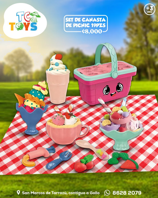 Cesta de Picnic de Helado Diy Game.