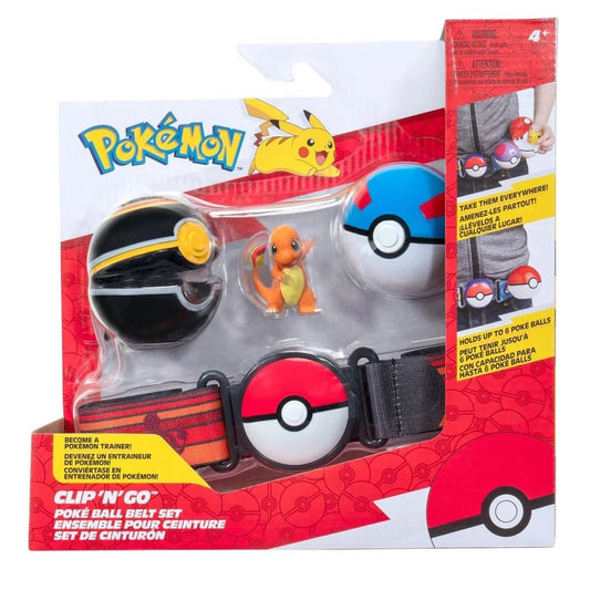 Cinturón Pokémon con 2 Pokébolas Clip N Go.