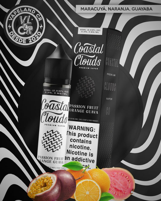 Coastal Clouds Passion Fruit Orange Guava 3mg y 6mg.