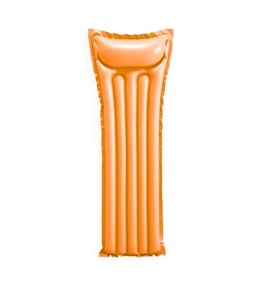 Colchón Flotador Intex Naranja.
