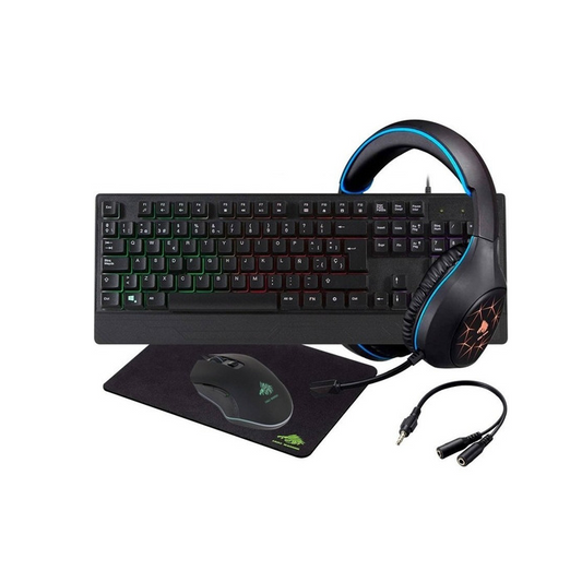 Combo Eagle Warrior Rhino Multi-Color Gaming 5 in 1.
