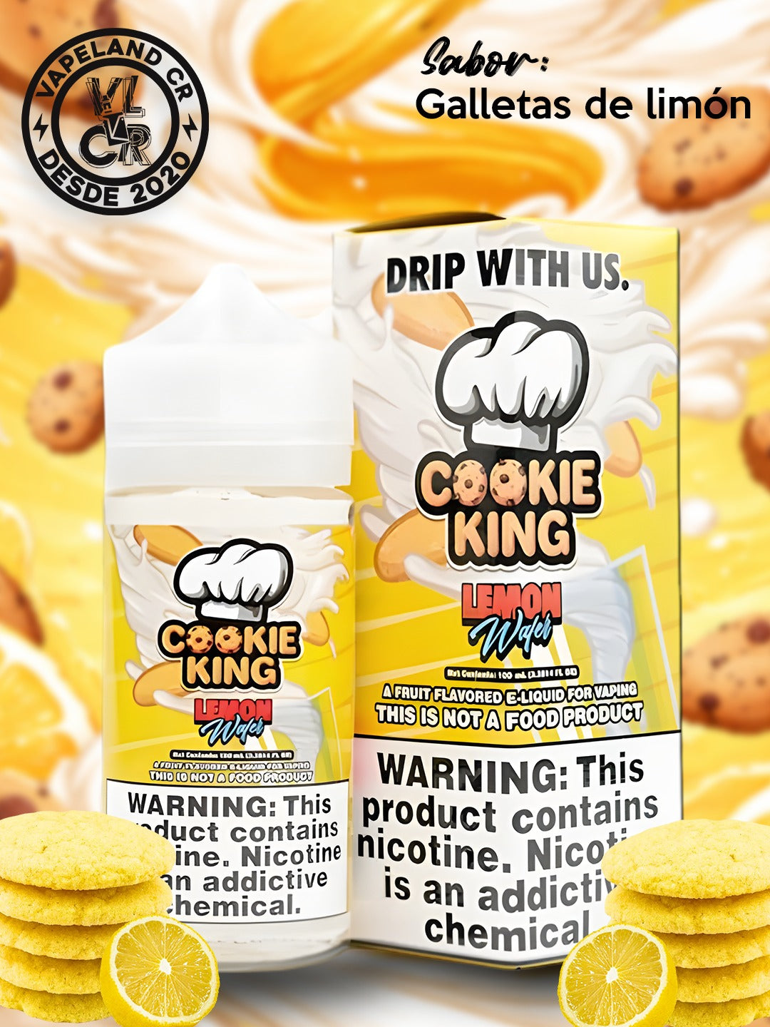 Cookie King Lemon Wafer 3mg.