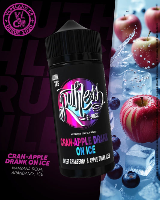 Ruthless Cran-Apple Drank On Ice 3mg y 6mg.