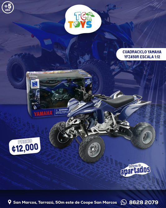 Cuadraciclo NewRay Yamaha YFZ 450 Azul.