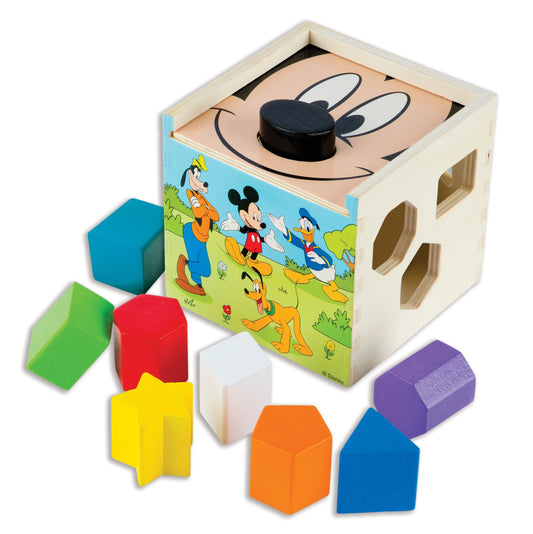 Cubo Didáctico Formas Geométricas Mickey Mouse.