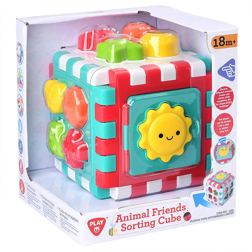 Cubo de Actividades de Animales Play.