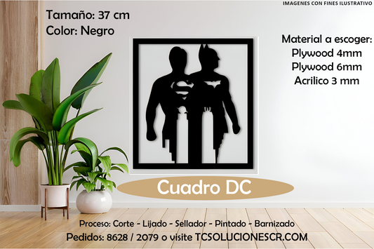 Cuadro DC Batman & Superman