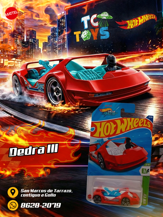Hot Wheels Dedra lll Rojo.