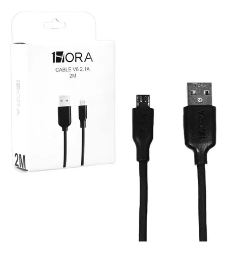Cable 1Hora USB A MicroUSB 2 Metros CAB245.