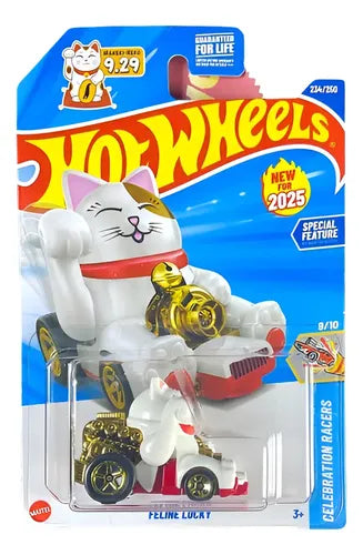 Hot Wheels Feline Lucky Blanco.