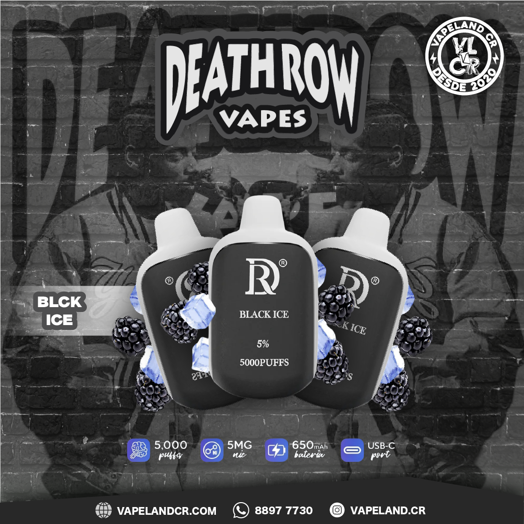 Death Row Black Ice 5000 puffs.