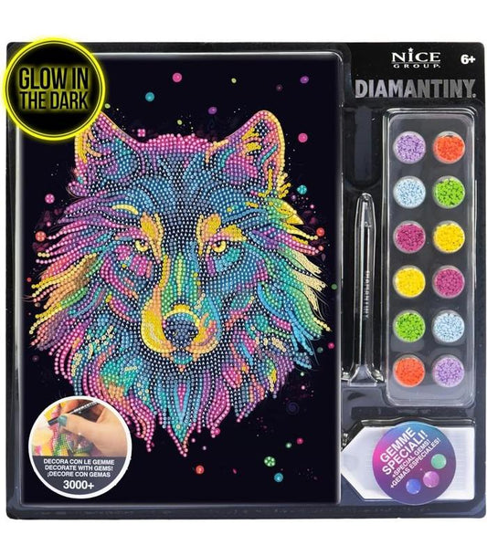 Decora con Gemas Lobo Diamantiny Nice Group.