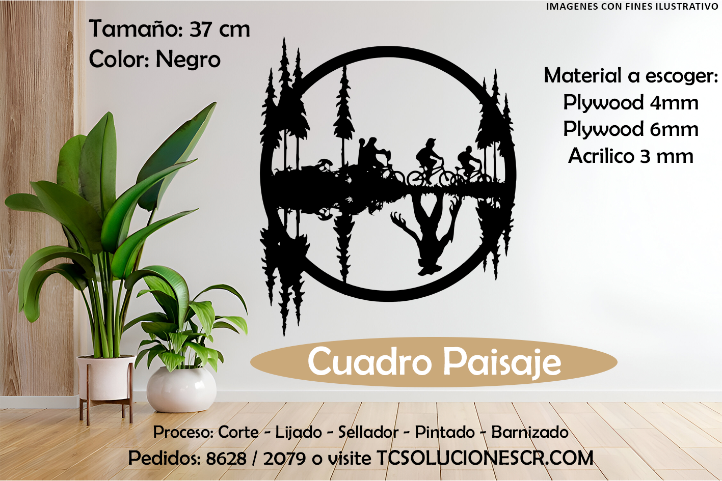 Cuadro Paisaje Bicicleta 1