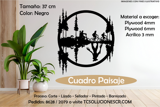 Cuadro Paisaje Bicicleta 1