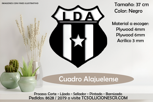 Cuadro Escudo Liga Deportiva Alajuelense