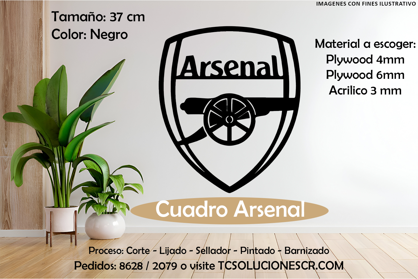 Cuadro Escudo Arsenal