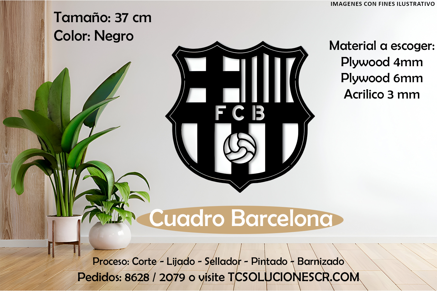 Cuadro Escudo Barcelona FC