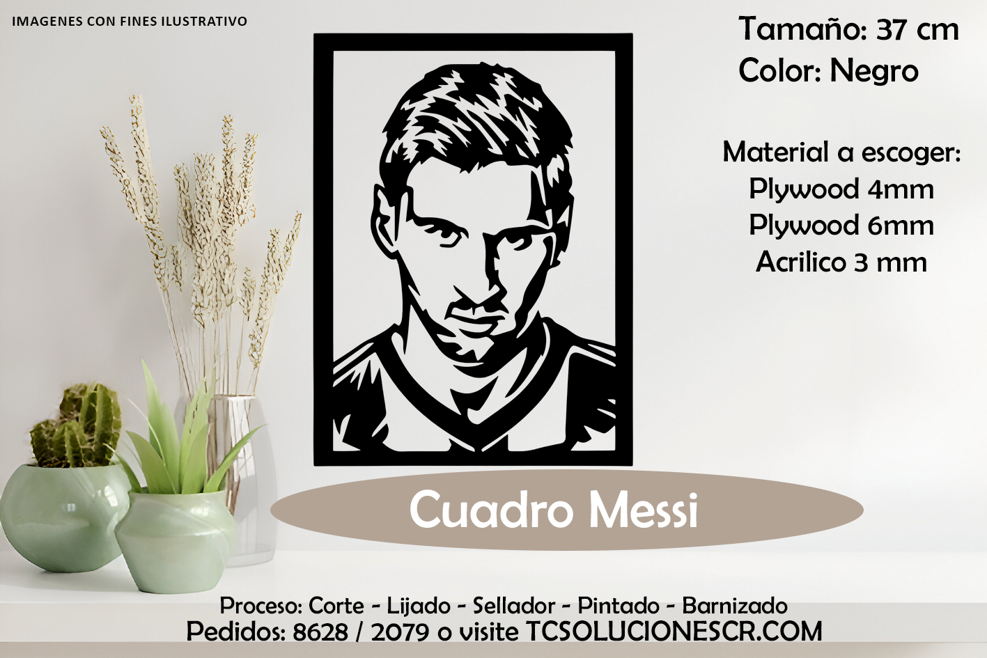 Cuadro Silueta Messi 2