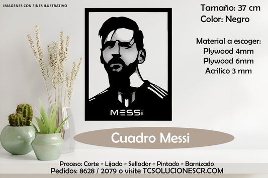 Cuadro Silueta Messi 3