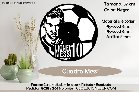 Cuadro Silueta Messi 4