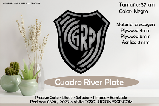 Cuadro Escudo River Plate