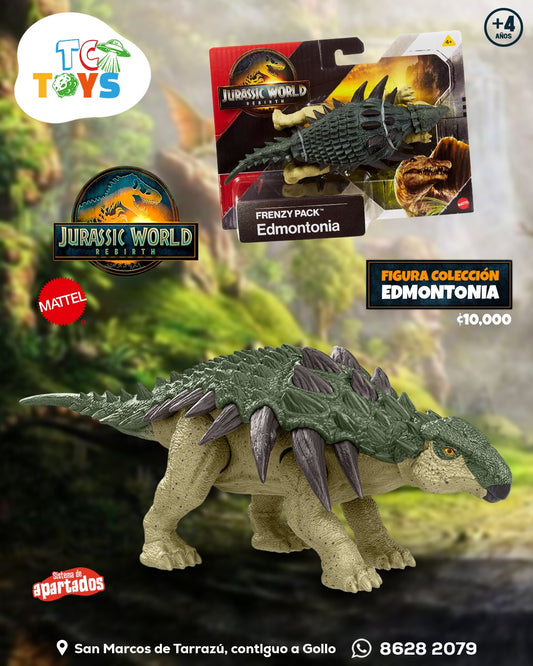 Dinosaurio Mattel Jurassic World Edmontonia Frenzy Pack.